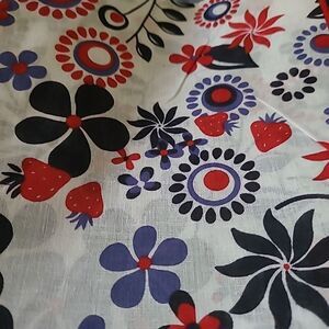 Floral/Strawberries Bandana 